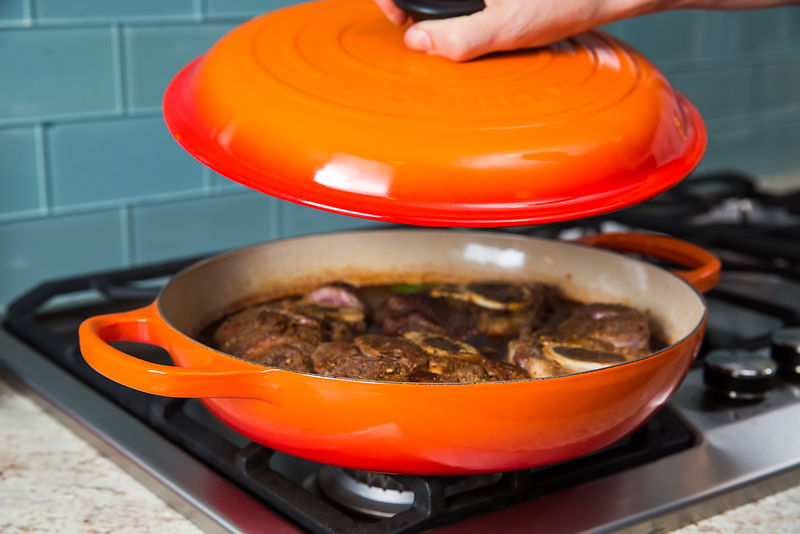 how to store a cast iron braiser
